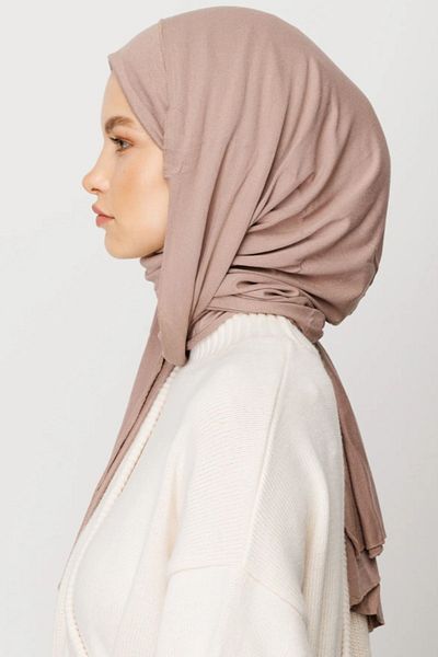 FRESCO SCARFS حجاب حجاب شال قطني ممشط ناعم وردي