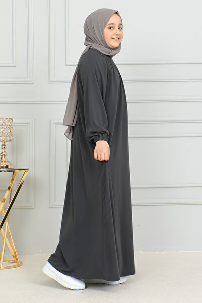 KADEEM Reglan Sleeve Gathered Children's Dress-Medina silk