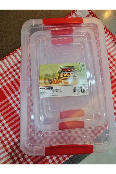 Lider MAGNESİA 3-Piece Organizer Storage Container - Org-465