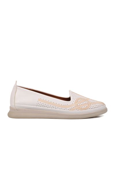 AYAKMOD 6005 Pantofi albi pentru femei