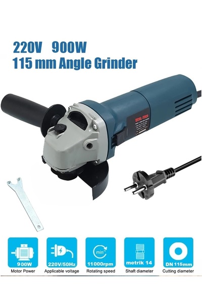 Depolife 900w avuç taşlama makinesi 100/115mm spral taşlma slikon kordonlu sö...