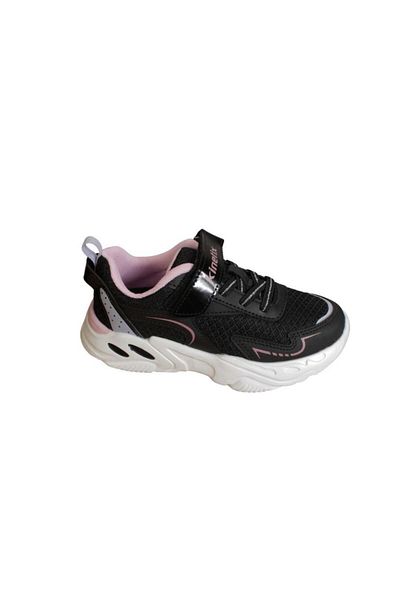 Kinetix KINETIX Girl's Black White Velcro Comfort Comfortable Sole Sneaker Sports Shoes