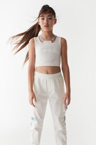 nk kids Κοριτσίστικο λουράκι Crop 36315 Ecru