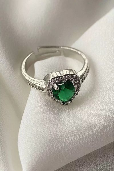 Only Vogue 2 Years Warranty Certificated Heart Figure Adjustable Ring