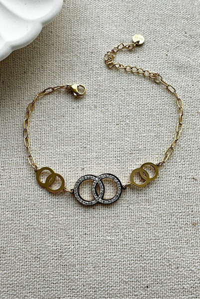 MODA سوار نسائي من Caprea Steel DG مضاد للتشويه مقاس 18+5 سم