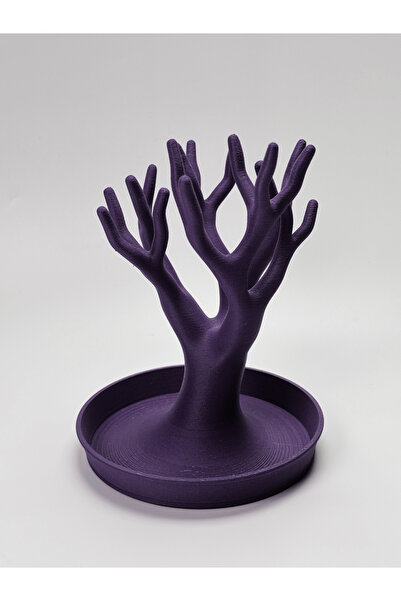 OKSCRAFT حامل مجوهرات شجرة مزخرف من البلاستيك الصلب - منظم ورف