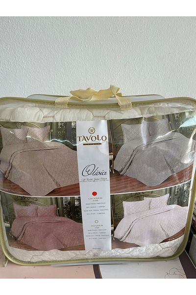 TAVOLO UNIQUE OLIVIA VELVET FILLED DOUBLE BED COVER