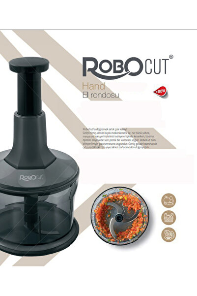 LUCKYHOMES RoboCut 3 - Push-Over Hand Rondo with Stainless Blades