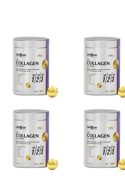 Dayday Colla Gen All Body Type - Day 2 Day, 1-2-3 300 Gr, 4 Boxes