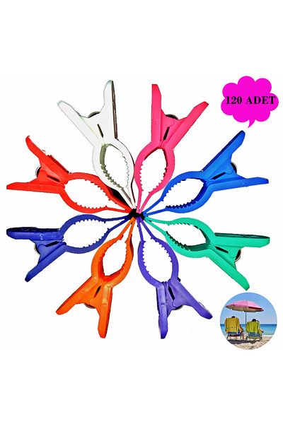 Boldy 120 Pieces Beach Latch Sunbed Latch Towel Latch Towel Stabilizer Beach Towel Latch Seaside 120PCS