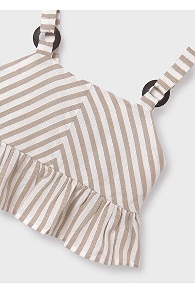 MAYORAL Κοριτσίστικο Μπεζ Τουνίκ Ριγέ 06107-019