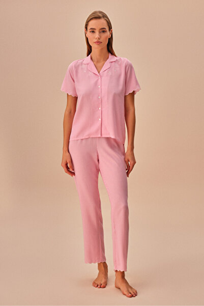 SUWEN Чоловічий піжамний комплект у смужку