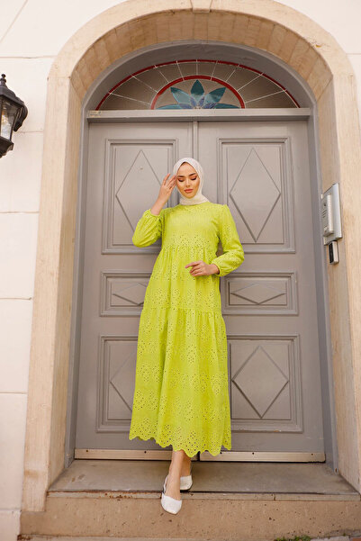 benguen Zöld csipke ruha Modell: 1073