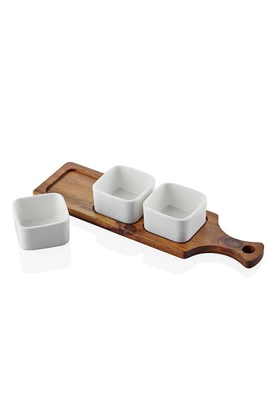 The Mia Woody Porcelain Service 33x10 cm