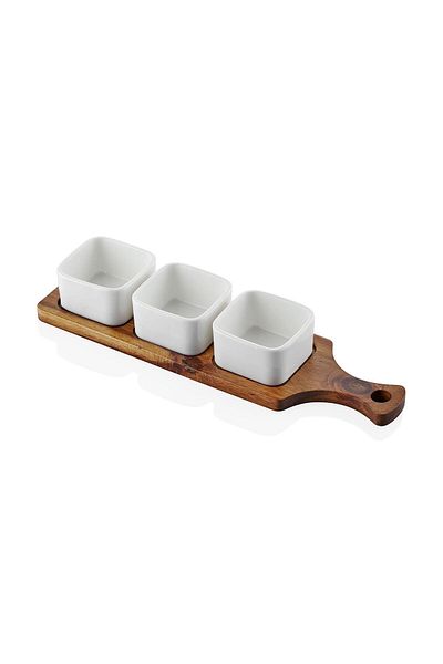 The Mia Woody Porcelain Service 33x10 cm