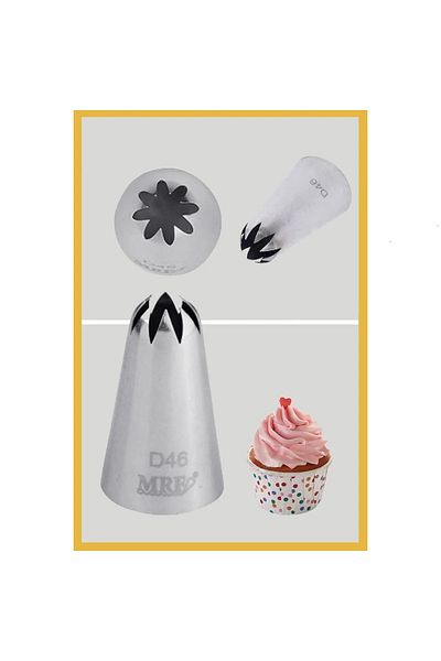 Siliko World Cream Stainless Steel Piping Bag - 1 Piece + 4 Whipped Bags