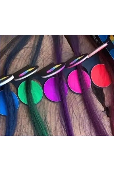 Genel Markalar 6'lı Saç Tebeşiri Seti Yıkanabilir Geçici Saç Tebeşiri (6 Adet...