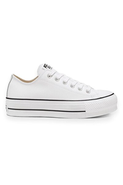 Converse 561680C Chucktaylor All Star Leather Plat Beyaz Unisex Ayakkabı