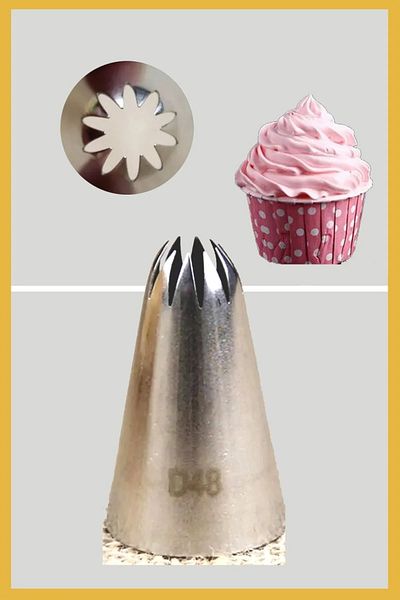 Siliko World Cream Stainless Steel Piping Bag - 1 Piece + 4 Whipped Bags