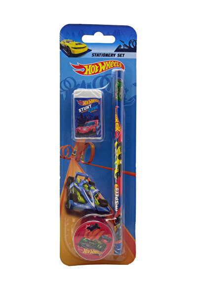 HOT WHEELS Lisanslı Hot Wheels 3'lü Kırtasiye Seti