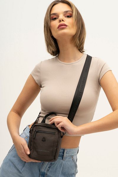 United Colors of Benetton Ανδρική τσάντα χιαστί γκρι Beneton - BNT1265