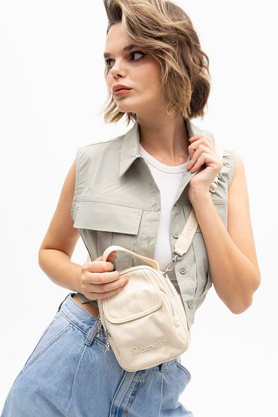 United Colors of Benetton Benetton Women's Beige Crossbody Bag - BNT1207