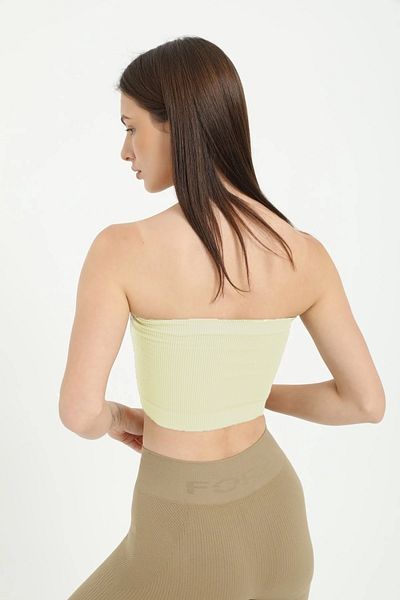 FOREVER MORE Στράπλες Crop Top