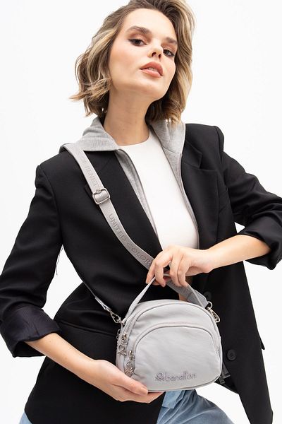 United Colors of Benetton Benetton Women - Gray Crossbody Bag, Model BNT1208