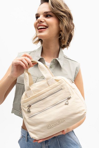 United Colors of Benetton Benetton Beige Women's Handbag - BNT1184