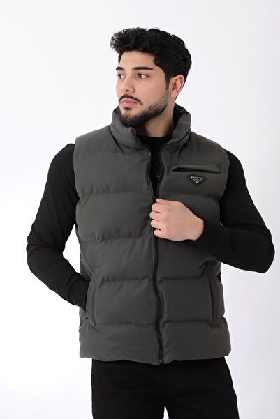 Stilkombin Δερμάτινο γιλέκο Carbon με Εθνόσημο PLDP 2959-1-60270