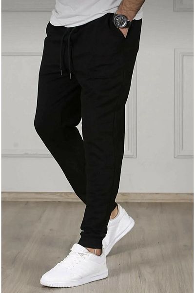 FUNSTYLE Ανδρική φόρμα καλοκαιρινής φόρμας με 2 κλωστές, μαύρη καθημερινή κοπή