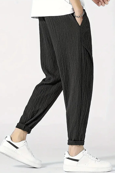 MODAGEN Ανδρικό μαύρο παντελόνι Jogger σε χαλαρή εφαρμογή