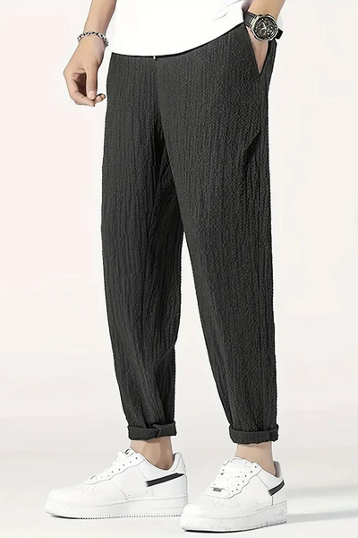 MODAGEN Ανδρικό μαύρο παντελόνι Jogger σε χαλαρή εφαρμογή