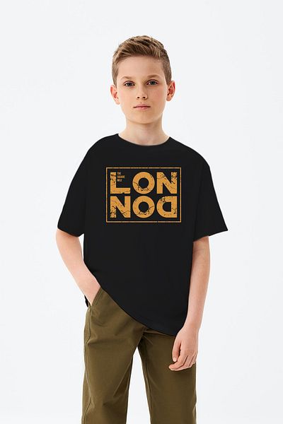 MYADA Tricou pentru băieți cu logo imprimat LONDRA