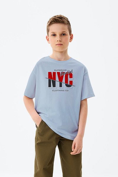 MYADA Tricou superior pentru băieți cu imprimeu NYC