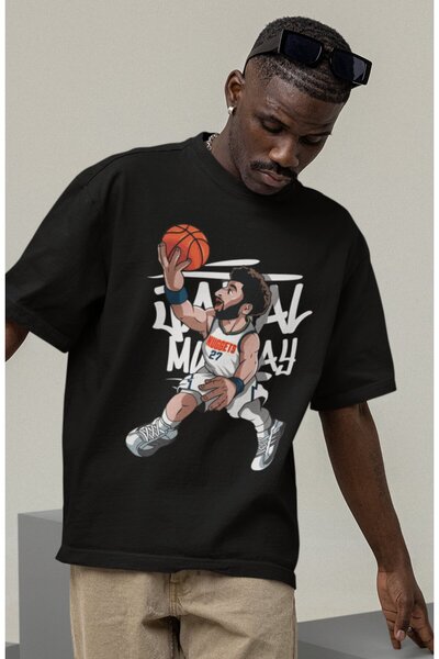 Fuddy Moda Unisex majica sa temom košarke Jamal Murray Štampano T-shirt za mu...