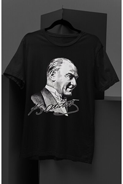Fuddy Moda Mustafa Kemal Ataturk Potpis B Štampano Unisex T T-shirt Muško-Žen...