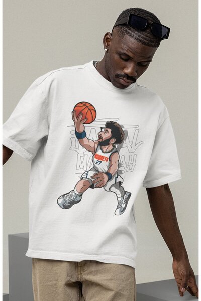 Fuddy Moda Jamal Murray Štampano Unisex T-shirt - Košarkaška majica za muškar...
