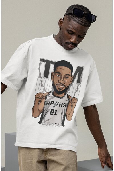 Fuddy Moda Unisex majica sa temom košarke Tim Džankan Štampano T-shirt