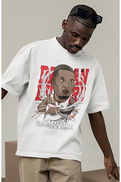 Fuddy Moda Unisex majica sa temom košarke za muškarce i žene, Damian Lillard ...