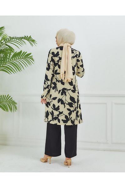 TUTUYA TEXTIL Bürümcük Fabric Leaf Patterned Double Set