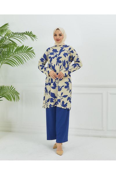 TUTUYA TEXTIL Bürümcük Fabric Leaf Patterned Double Set