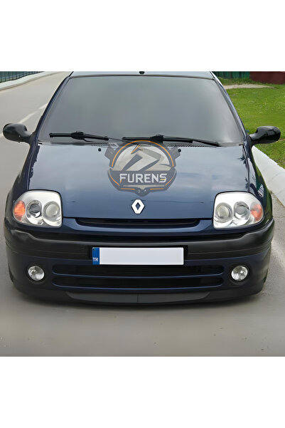 Furens Renault Clio 2 Symbol Hb Sedan 1998-2008 Uyumlu H lip Esnek Ön Lip 2 Parça Karlık Ön Ek Tampon Altı