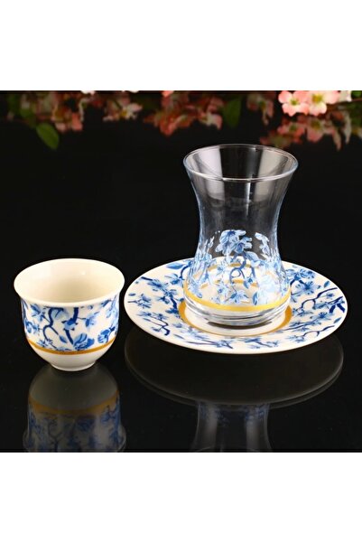 CNS HOME Sakura Dekor 18 Parça Çay Seti 401-G07