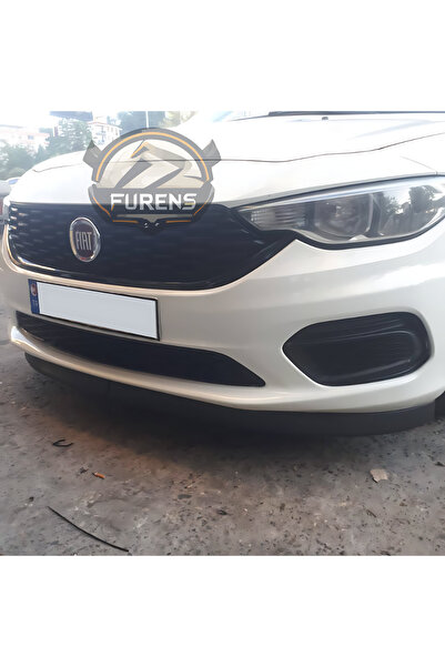 Furens Fiat Egea 2015-2023 Uyumlu H lip Esnek Ön Lip 2 Parça Karlık Ön Ek Tampon Altı Dil