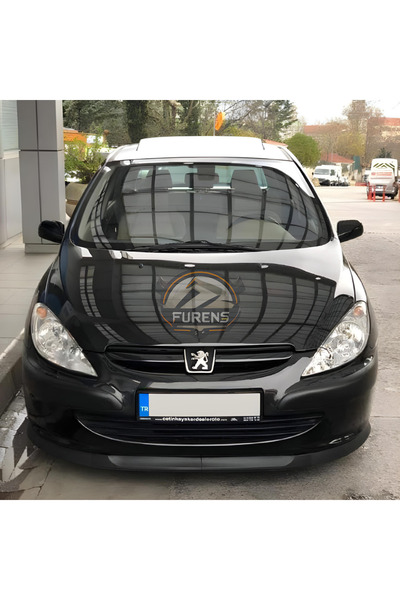 Furens Peugeot 307 2001-2008 Uyumlu H lip Esnek Ön Lip 2 Parça Karlık Ön Ek Tampon Altı Dil