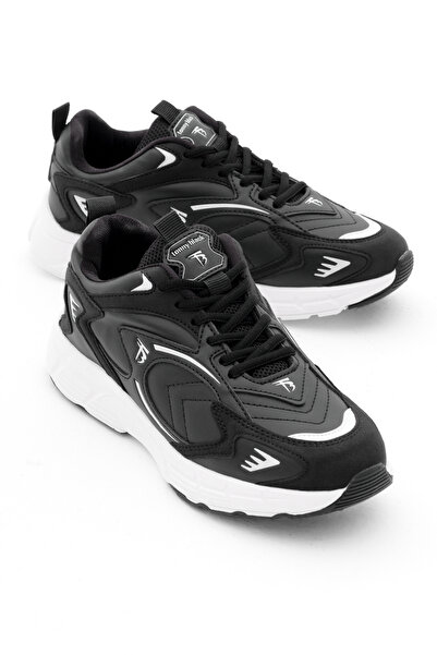 Tonny Black Unisex Black Skin Faylon Sole Comfortable Fit Unisex Shoes