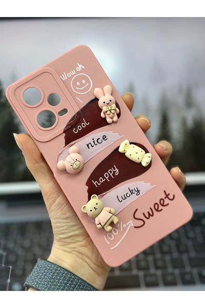 Go Aksesuar غطاء كاندي سيليكون متوافق مع Xiaomi Redmi Note 12 Pro 5g متوافق مع الألعاب