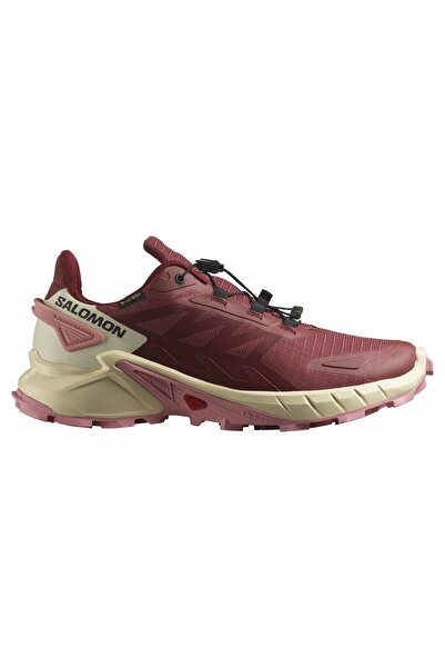 Salomon Supercross 4 Gore-Tex Women's Patika Running Shoes Hide/Syrah/Blush L...