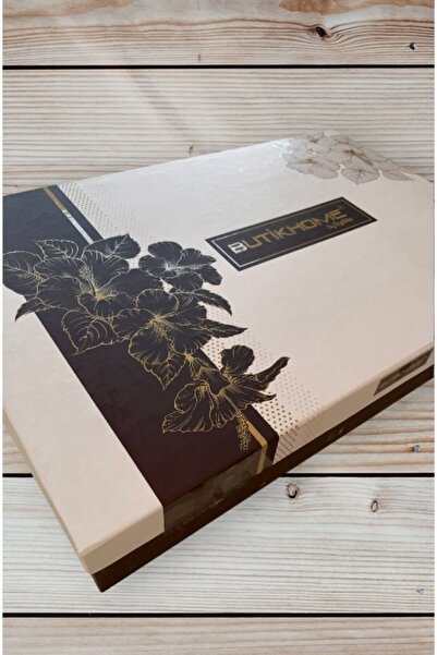 Butikhome by Egemar Astor Tassel Patterned - Chenille Embossed Cream Bedspread Set 4 Pieces